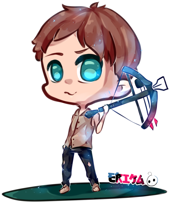 The Walking Dead Clipart Kawaii - Daryl Kawaii (1024x1024)