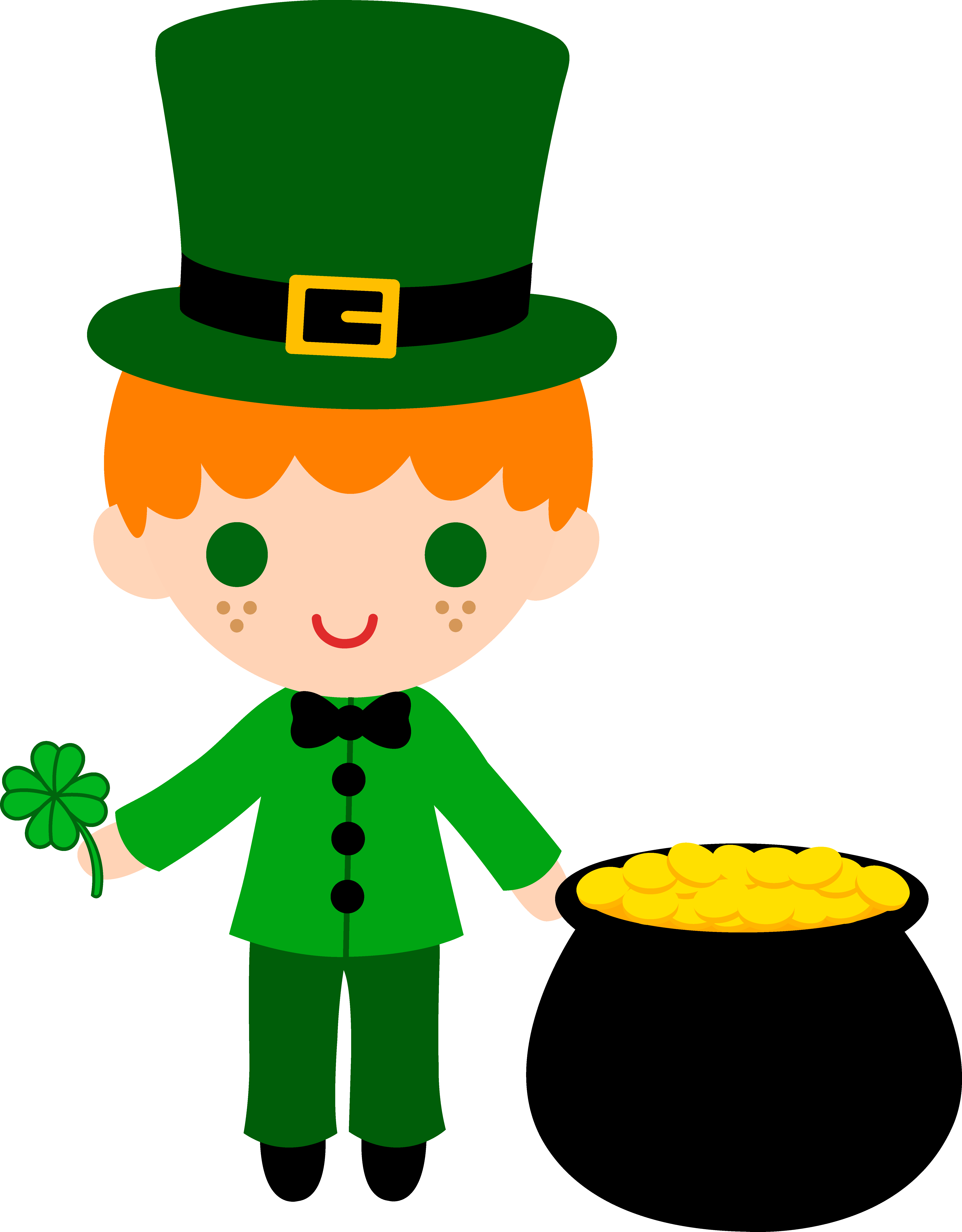 Leprechaun Clip Art - Cute Leprechaun (5504x7045)