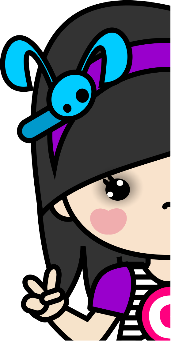Emo Clipart Kawaii - Cartoon (558x1108)