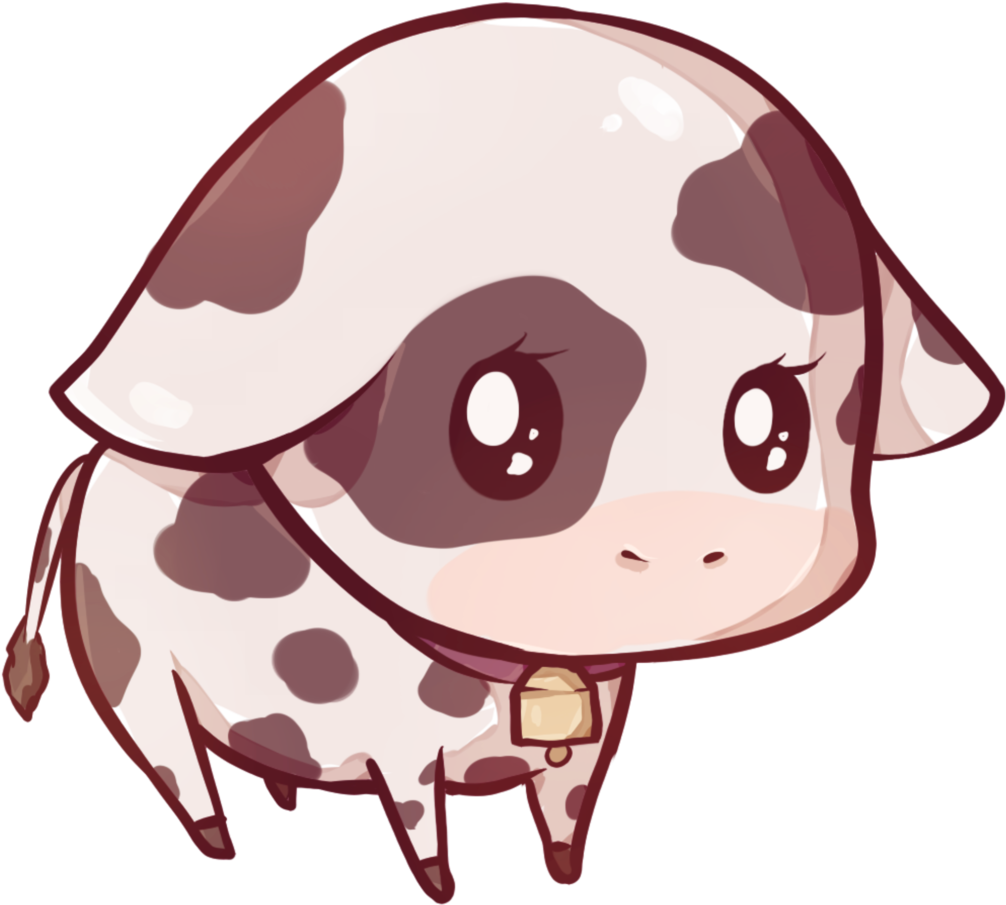 Kawaii Cow By Dessineka On Deviantart - Kawaii Cow (1024x1024)