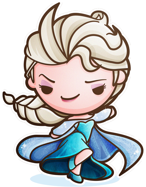 Kawaii Frozen On Behance - Elsa Kawaii (600x611)