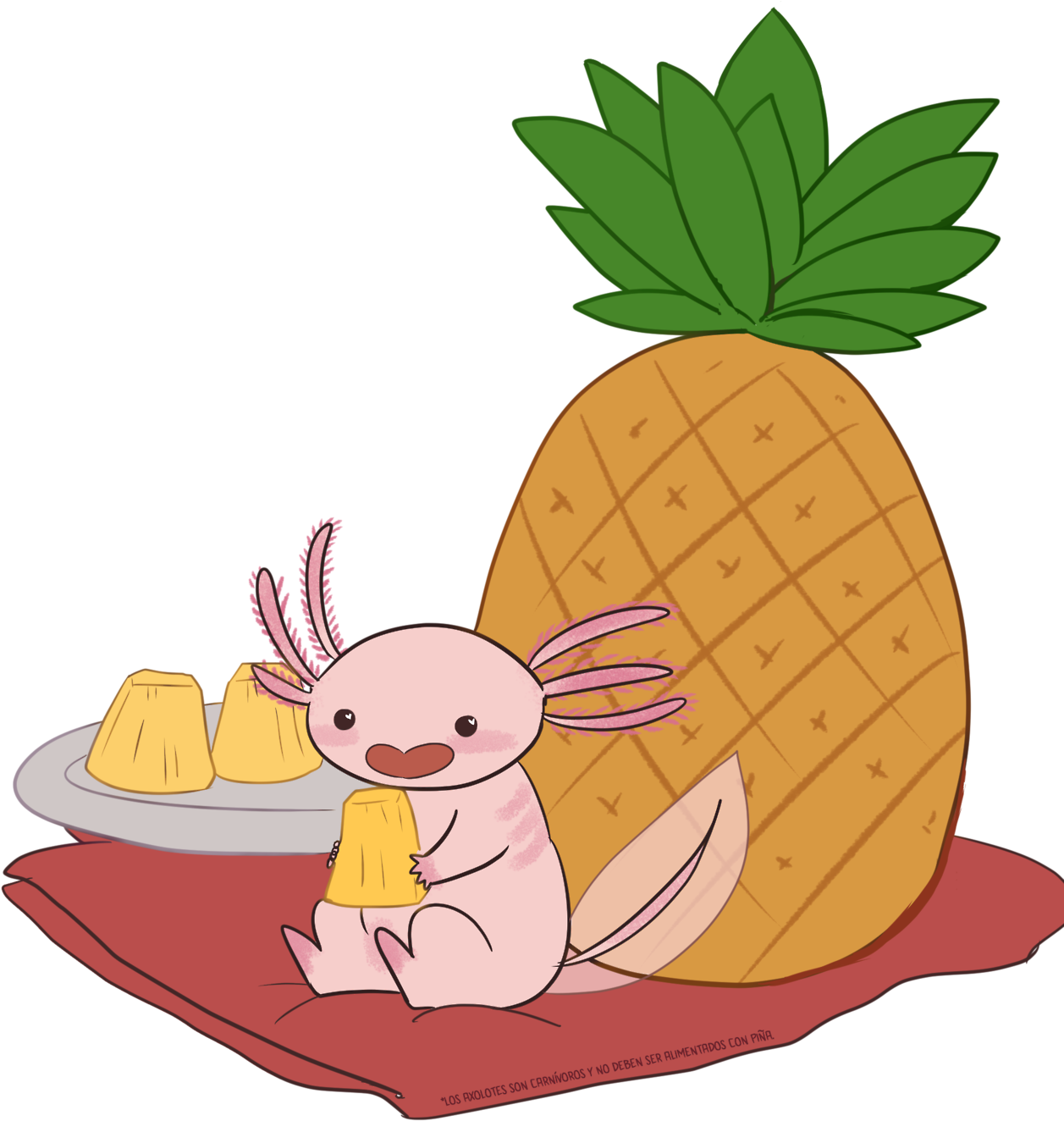 Kawaii Pineapple Clipart - Pineapple Tumblr Png (1280x1354)
