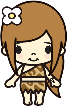 Free Png Clipart-kawaii Cave Girl Designed By Thewalkingmombie - Mochi (500x500)