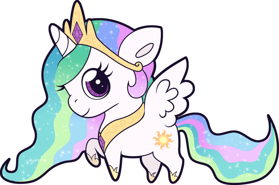 Chibi Celestia - Celestia Chibi (900x599)