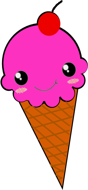 Helado Kawaii Png By Kissythorne - Conos De Nieve Kawaii (900x800)