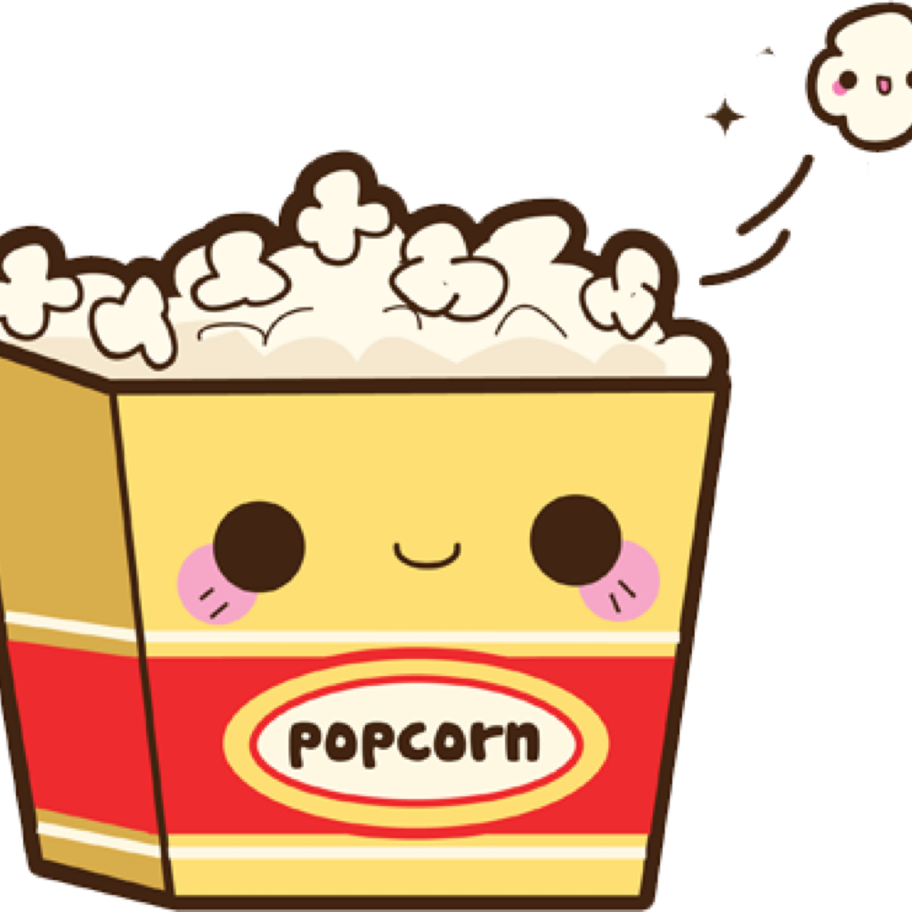 Popcorn Drawing Kavaii Ice Cream Cones Clip Art - Popcorn Drawing Kavaii Ice Cream Cones Clip Art (1024x1024)