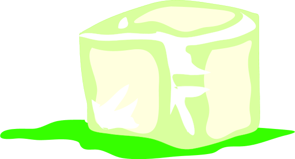 Large Melting Ice Cube Clipart - Ice Cube Clip Art (600x323)