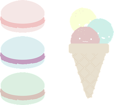 Snack, Food, Macaroon, Ice Cream, Sweet - Merienda (370x340)
