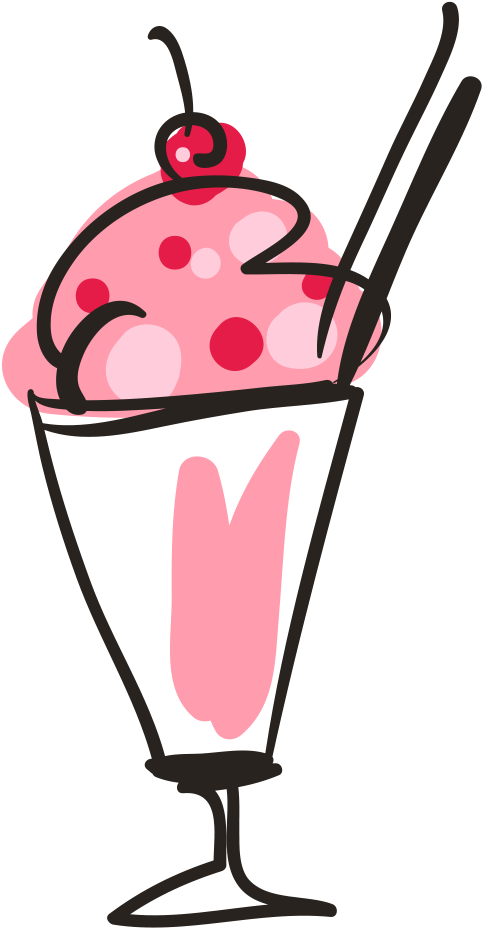 Ice Cream Cone Sundae Milkshake - Milkshake Clip Png Vector (944x1326)