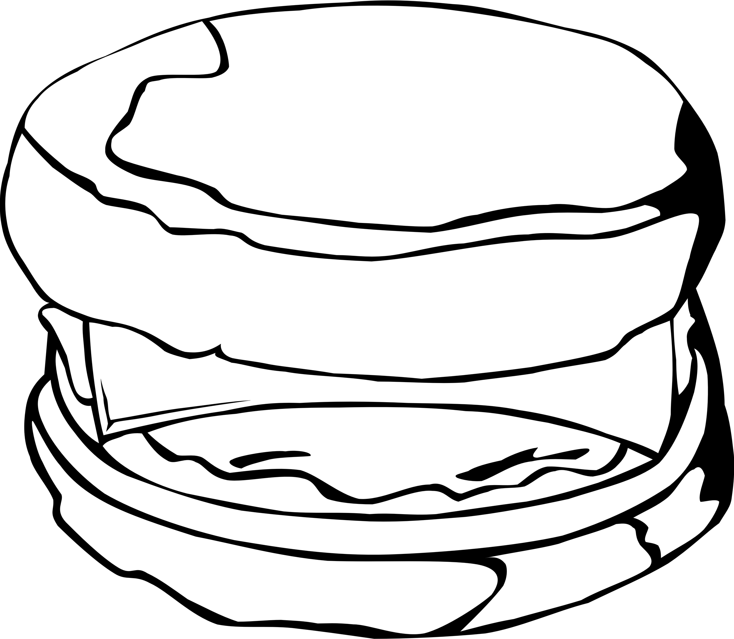 Big Image - Breakfast Sandwich Clipart (2400x2089)