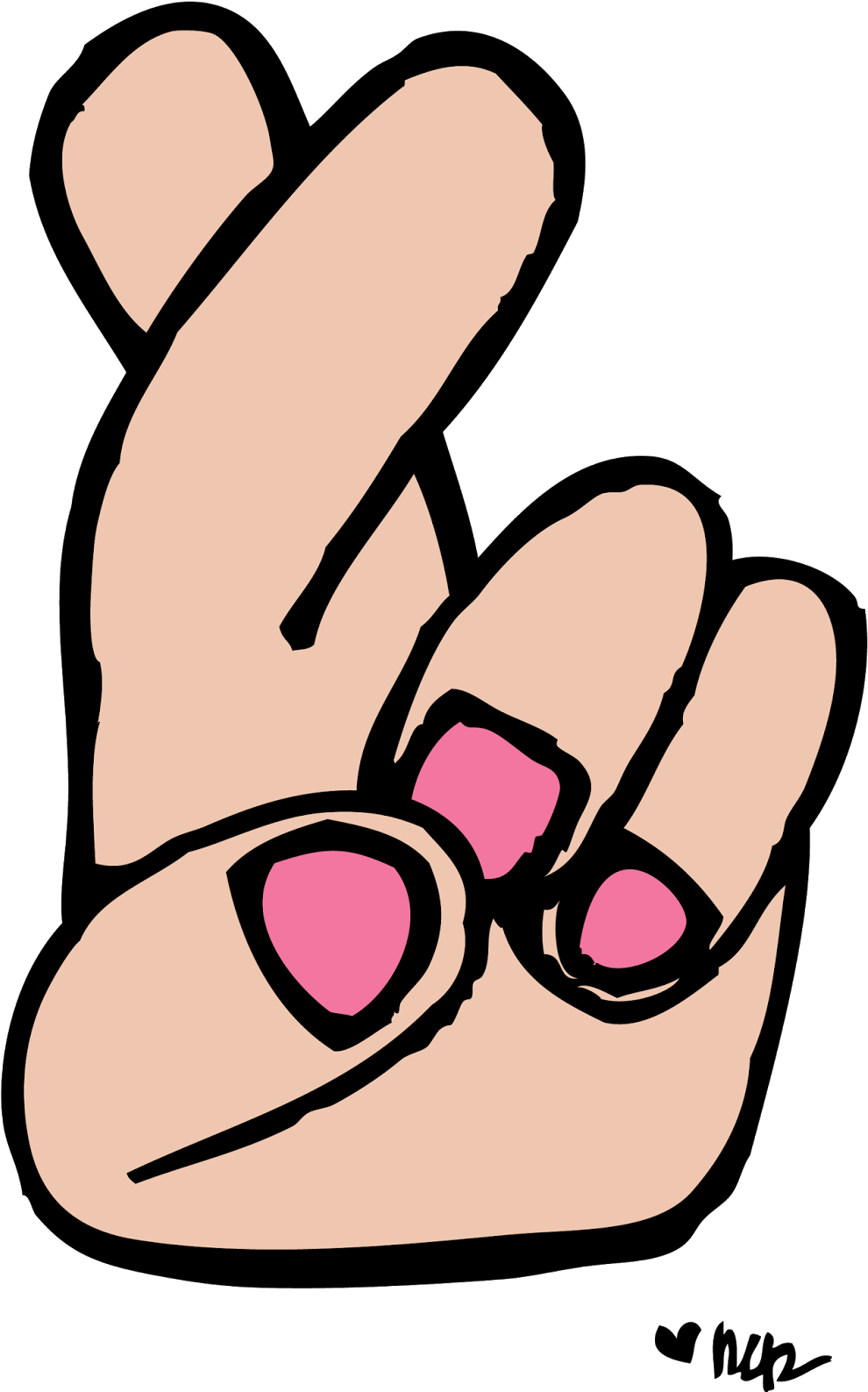 Fingers - Clip Art Fingers Crossed (1001x1600)