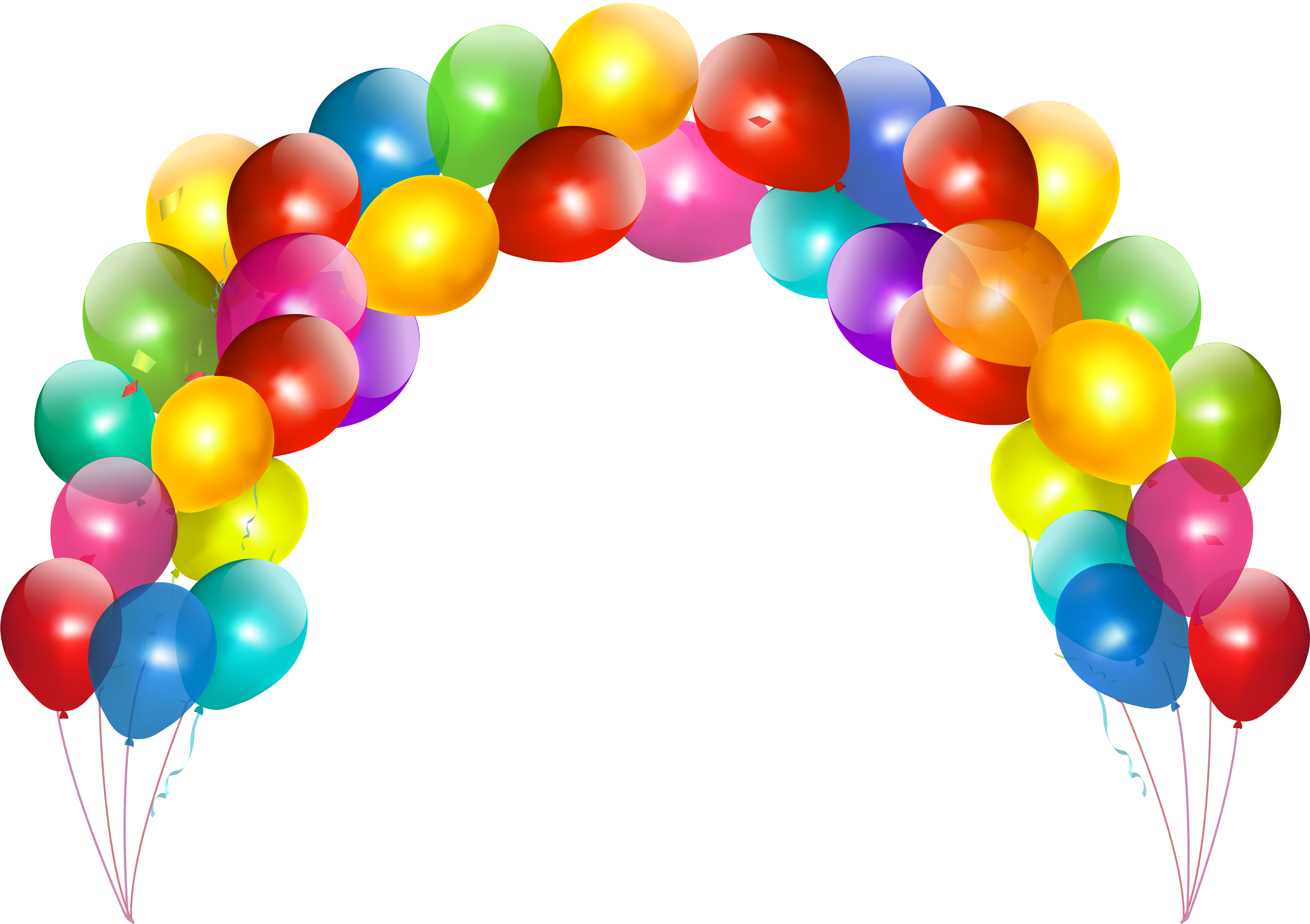 Balloon Clip Art - Happy Birthday Balloons Png (4182x3158)