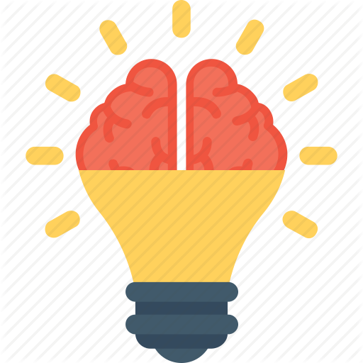 Most Popular Categories - Brain Bulb Icon Png (512x512)