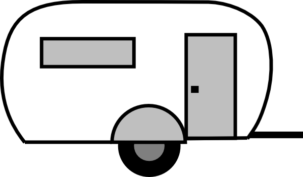 Airstream Clip Art - Travel Trailer Rv Clipart (600x351)