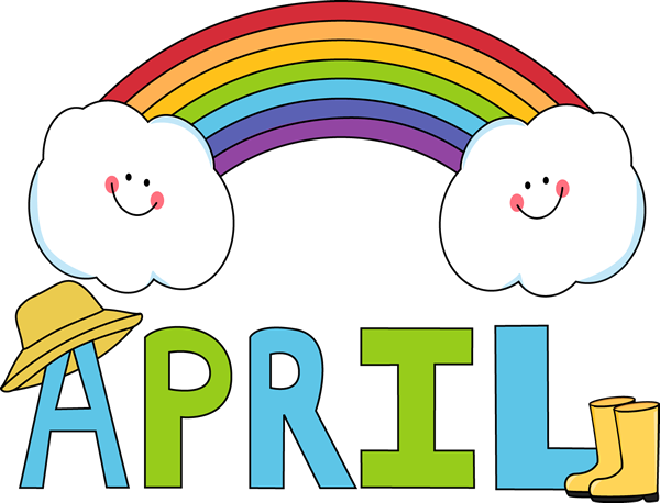 April Showers Bring May Flowers Clip Art - April Clipart (600x458)