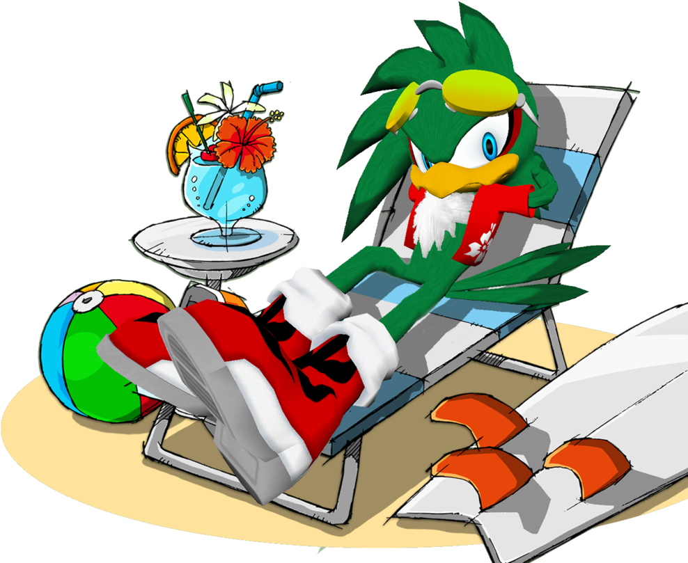 Jet The Hawk Hawaiian Vacation Background By Nibroc-rock - Sonic Jet The Hawk (1024x849)