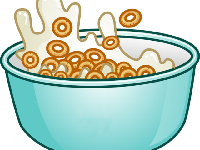 Cereal Bowl Clipart - Bowl Of Cereal Cartoon (640x480)