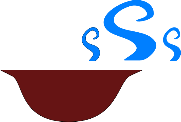 Soup Bowl With Steam Clip Art - Animated Bowl Of Curry (600x404)
