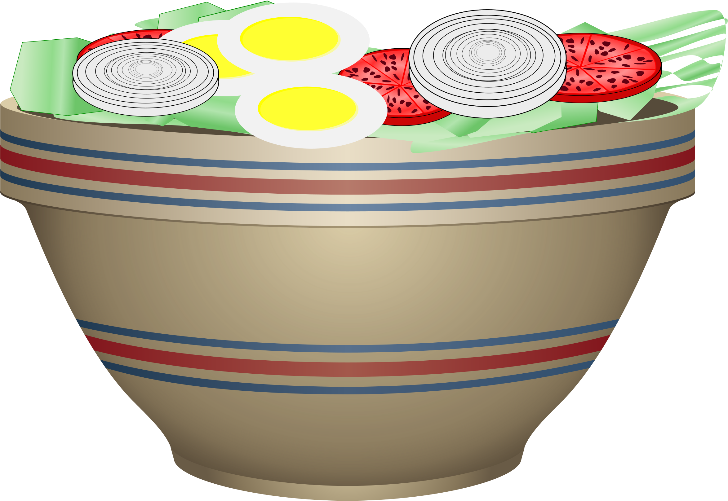 Big Image - Clipart Bowl Of Salad (2400x2400)