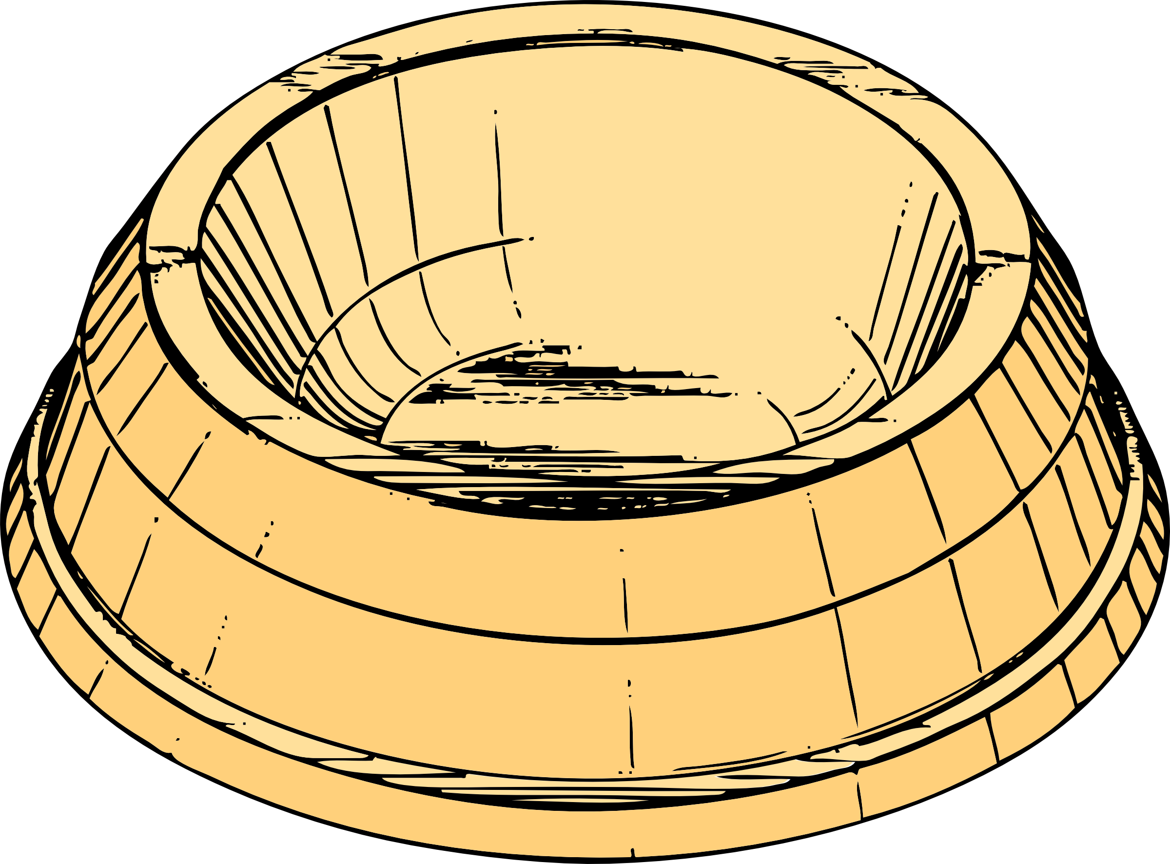 Dog Bowl Clip Art - Dish Clip Art (2400x1772)
