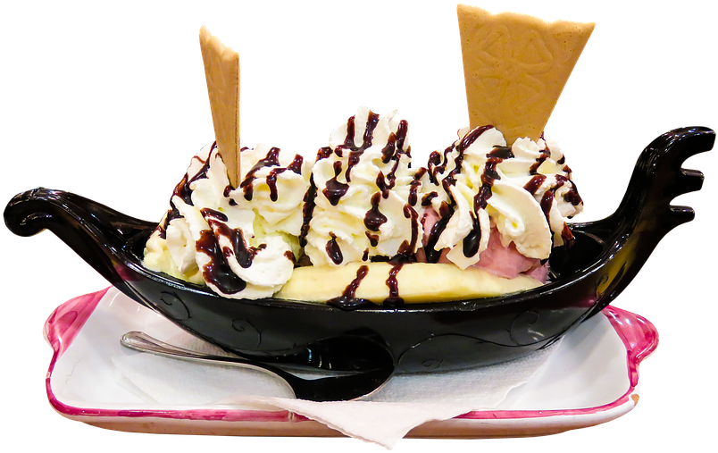 Eat Ice Cream Gondola Dessert Isolated Swe - Party-zeit - Eiscreme-nachtisch-papierplatte 8 Papierteller (960x688)
