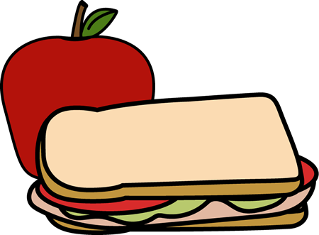 Sandwich With Apple - Clip Art Sandwich (450x331)