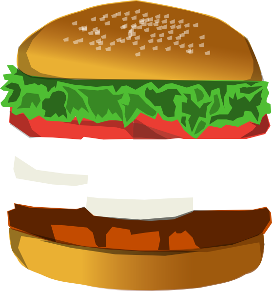 Burger Buns Clip Art (558x597)