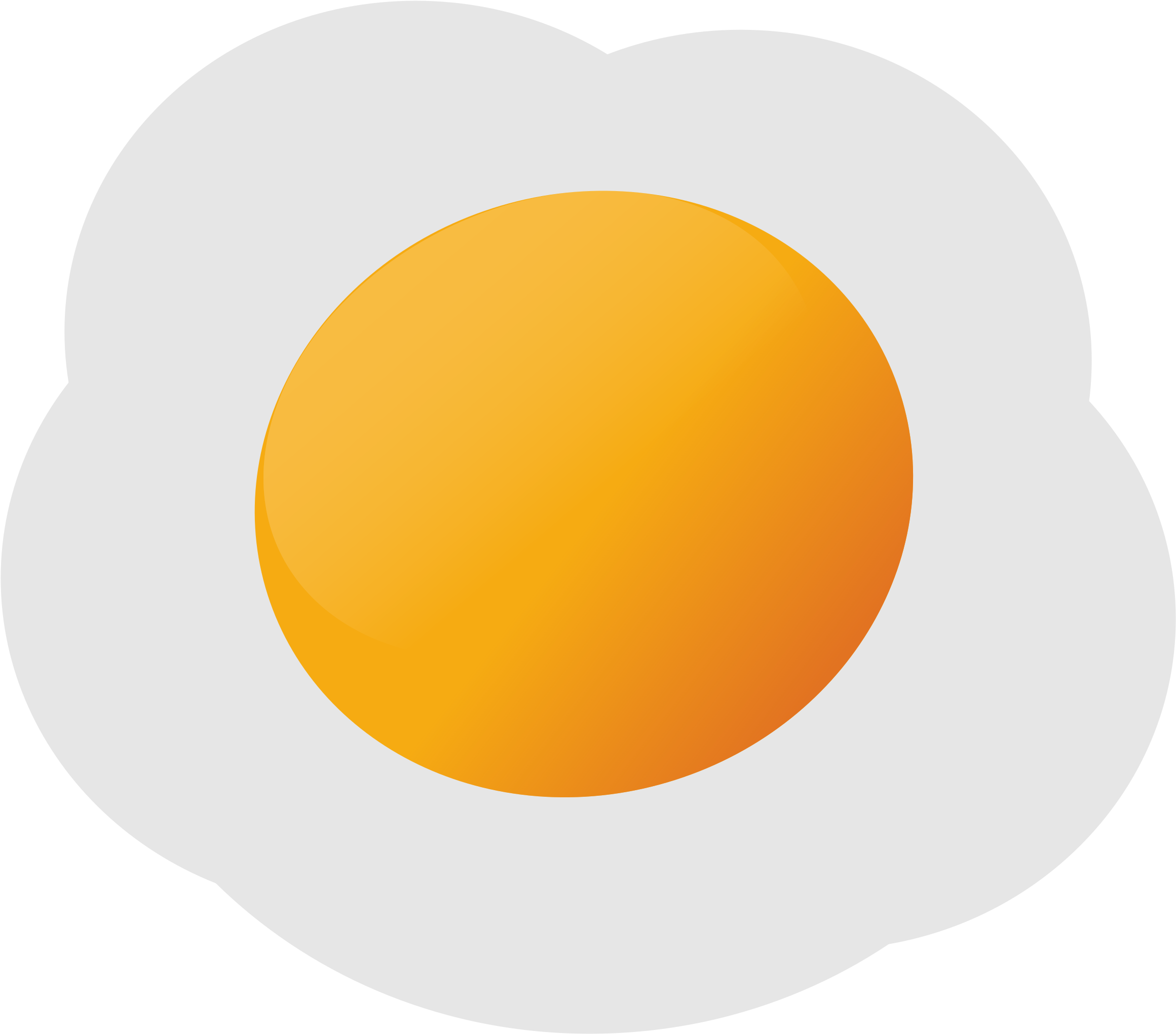 Fried Egg Clipart Transparent - Egg Fried Vector Png (2400x2109)