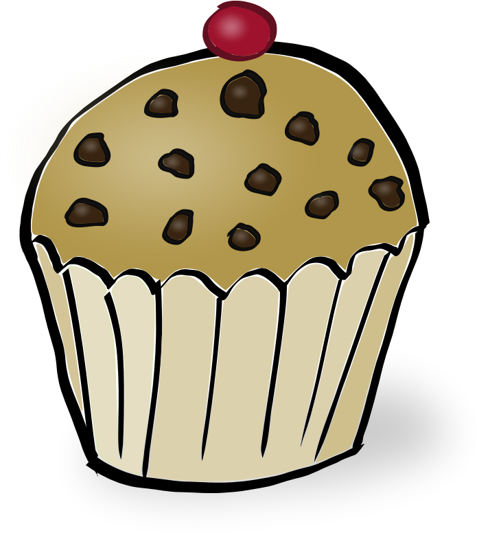 Chocolate Chips Muffin - Muffin Png (800x800)