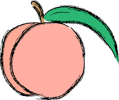 Őszibarack, Gyümölcs, Élelmiszer, Színes - Peach Graphic (862x720)