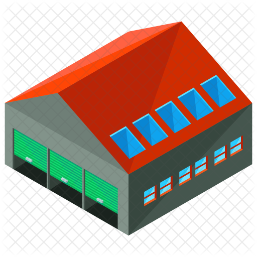 Warehouse Icon - Building (512x512)