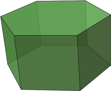 What Is The Name Of A 3d Hexagon - Hexagonal Prism (385x315)