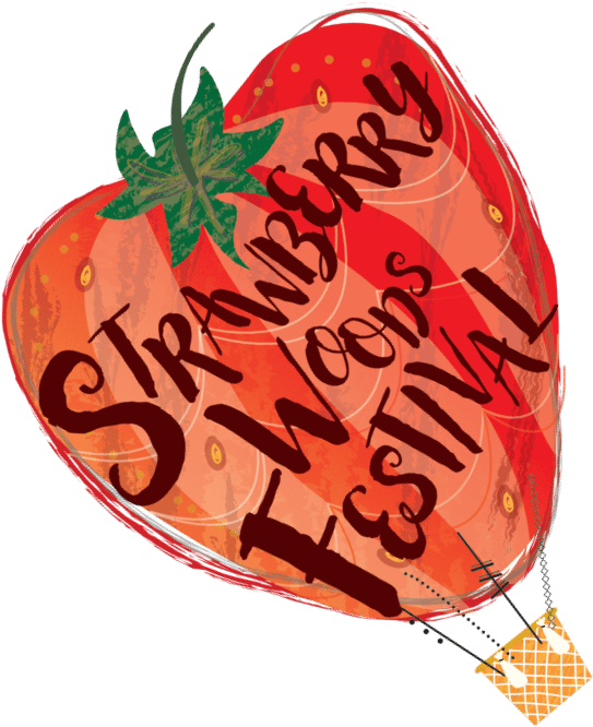 Strawberry Woods Festival - Illustration (568x671)