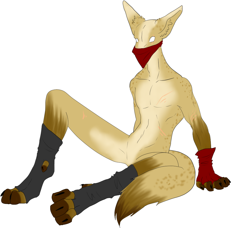 Art By Others - Male Fennec Fox Human (1100x1000)