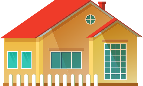 Vector Illustration Detailed House Icon - House (550x331)