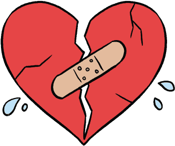 Drawn Broken Heart Finger - Easy To Draw Broken Heart (640x480)