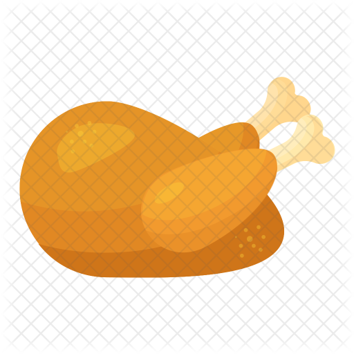 Grilled Chicken Icon - Fried Chicken Icon Png (512x512)
