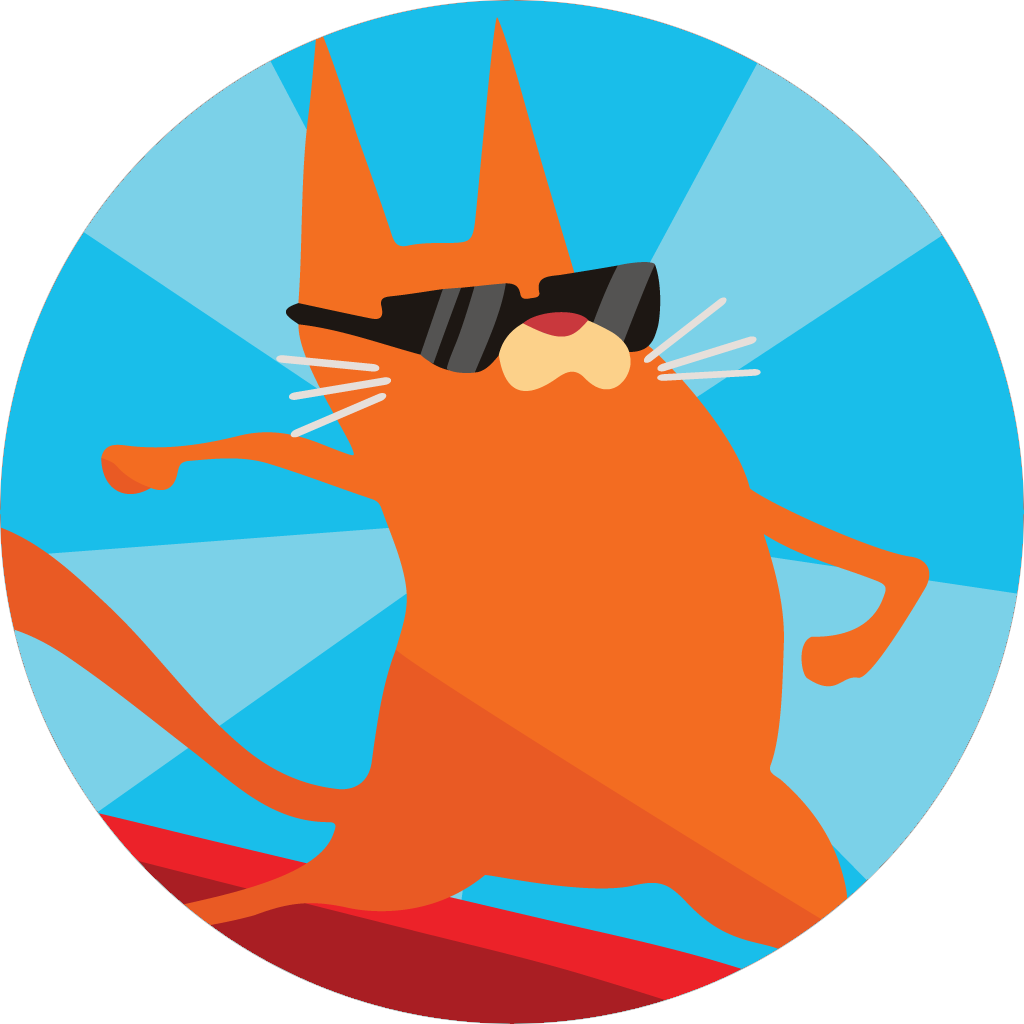 Hello, Welcome To The Cat Tsunami Official Website - Art (1024x1024)