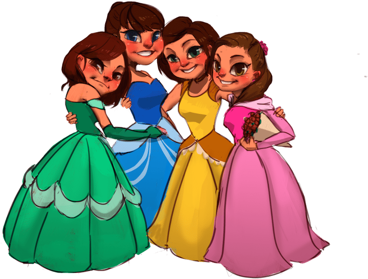 Cartoon Animation Clip Art - Cartoon Images Of Four Friends (1000x655)