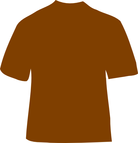 Brown T-shirt Svg Clip Arts 576 X 595 Px - Red Football Shirt Clipart (600x594)