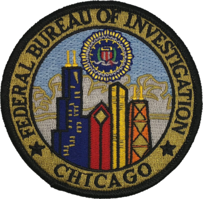 Federal Bureau Of Investigation Chicago Seal Patch - Emblem (400x391)