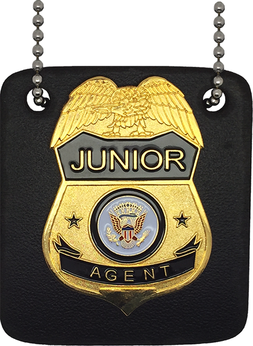 Federal Junior Agent Shield Badge - Federal Agent Neck Badge (500x683)