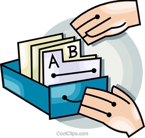 Filing Cabinet Royalty Free Vector Clip Art Illustration - Card Catalog Clip Art (480x457)