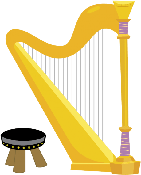 Free Png Harp Png Images Transparent - Harp Vector Png (480x592)