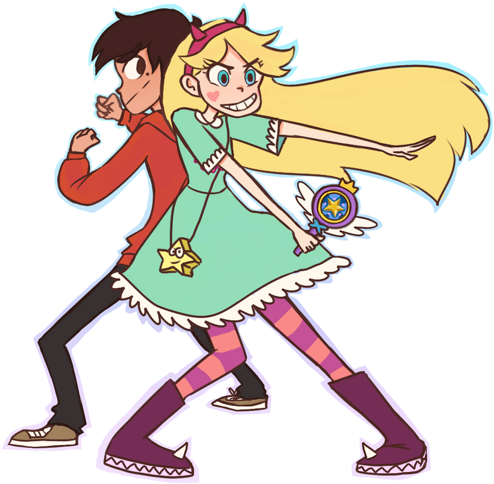 Star And Marco By Arrival-layne - Cartoon (1034x1018)