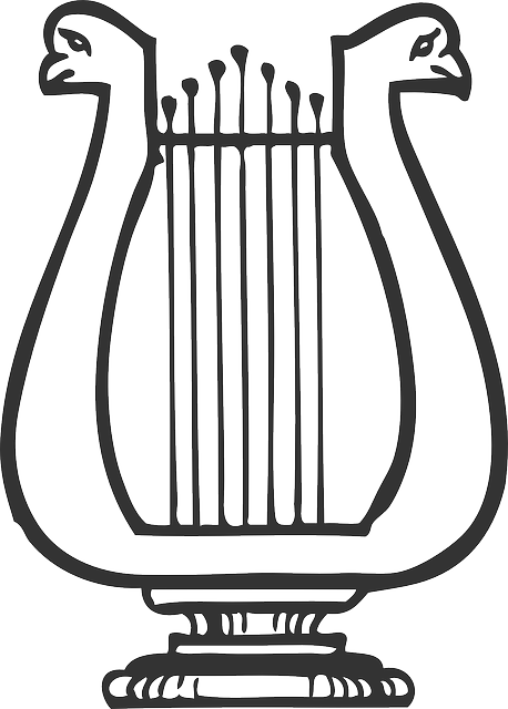 Harp, Music, Lyre, Instrument, Strings - Lyre Instrument (458x640)
