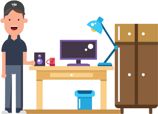 Upon Arrival, Our Movers Bring Everything Inside Your - Cartoon (800x488)