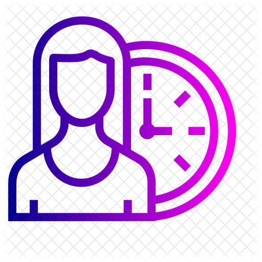 Office, Employee, Woman, Time, Management, Arrival, - Document Employee Ico Png (512x512)