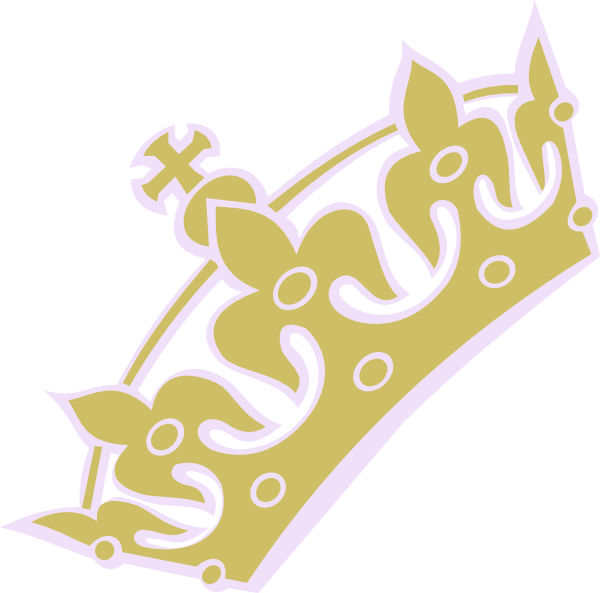 Gold White Tiara Princess Clip Art At Clker Com Vector - Gold Princess Crown Clipart (600x593)