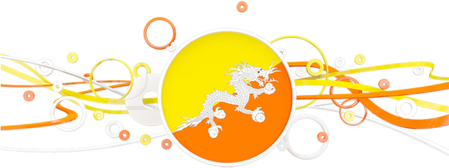 Illustration Of Flag Of Bhutan - 2473 - Bhutan Flag Temporary Tattoo In-stock Tattoos (640x480)